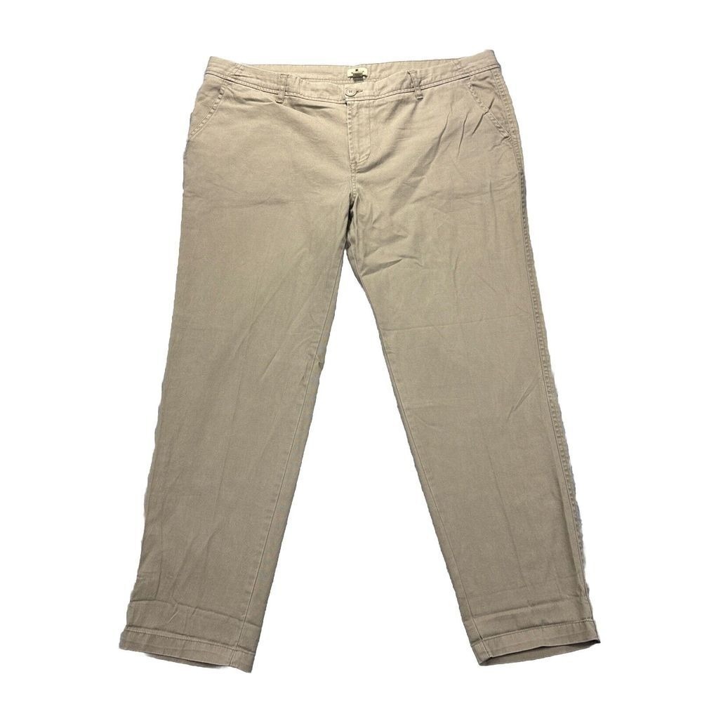 Woolrich Pants Womens 14 Lightweight Beige Cotton Workwear Chino BarnChore 38x27